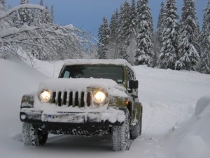 Jeep Vehicle Driving in Snow - Performance Chip for Jeep